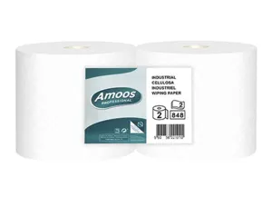 Bobine amoos pro essuyage industriel 2 plis gaufre 280m paquet 2 unites — Non classé