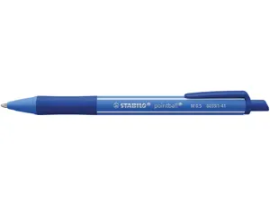 Stylo-bille stabilo pointball colorful 3200m d'ecriture     trait 0,5mm retractable grip  antiderapant coloris bleu — Non…