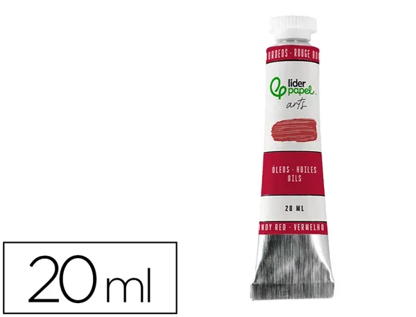 Peinture a l huile liderpapel tube en aluminium de 20 ml    coloris rouge bordeaux — Non classé