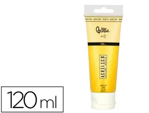 Peinture acrylique liderpapel tube en plastique de 120 ml   coloris jaune — Non classé