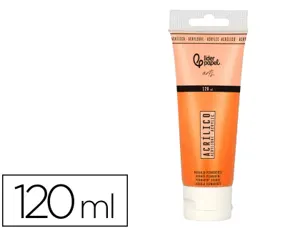 Peinture acrylique liderpapel tube en plastique de 120 ml   coloris orange — Non classé