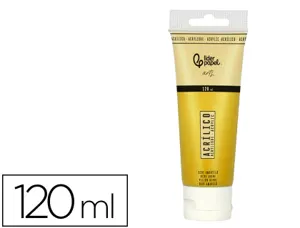 Peinture acrylique liderpapel tube en plastique de 120 ml   coloris ocre jaune — Non classé