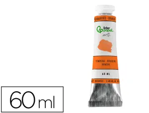 Peinture gouache tempera liderpapel tube en aluminium  de 60 ml coloris orange — Non classé