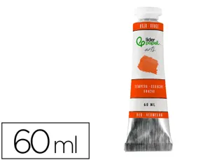 Peinture gouache tempera liderpapel tube en aluminium  de 60 ml coloris ocre rouge — Non classé