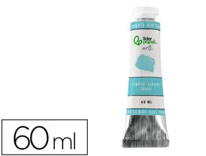Peinture gouache tempera liderpapel tube en aluminium  de 60 ml coloris turquoise — Non classé