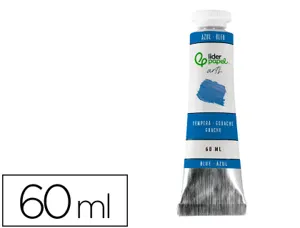 Peinture gouache tempera liderpapel tube en aluminium  de 60 ml coloris bleu — Non classé