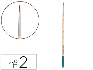 Pinceau pour peinture acrylique et aquarelle        liderpapel n 2 pointe ronde   en poils synthetiques — Non classé