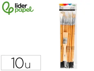 Pinceaux en poils naturels liderpapel pointes assorties  blister de 11 unites certifie fsc — Non classé