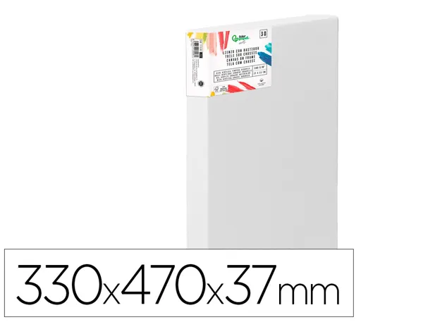 Toile sur chassis 3d liderpapel 6f extra large agrafee au dos 100% coton 33x41 cm 380g/m2 certifie — Non classé