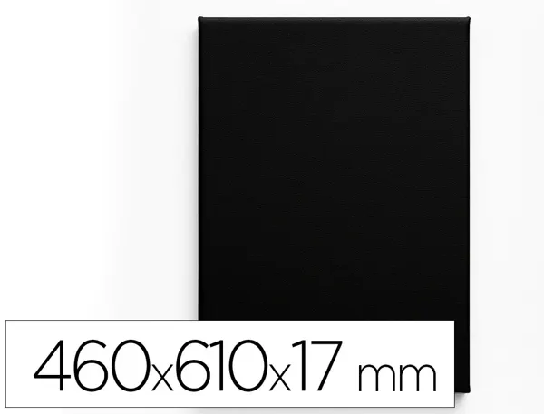 Toile noire sur chassis liderpapel 12p agrafee au dos 100% coton 46x61 cm 320g/m2   certifie fsc — Non classé