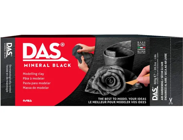 Pate a modeler das autodurcissante pain 800gr    coloris noir — Non classé