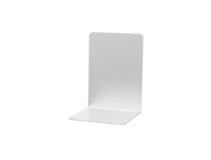 Serre-livres maul aluminium coins arrondis 10x10x13cm     coloris argent — Non classé