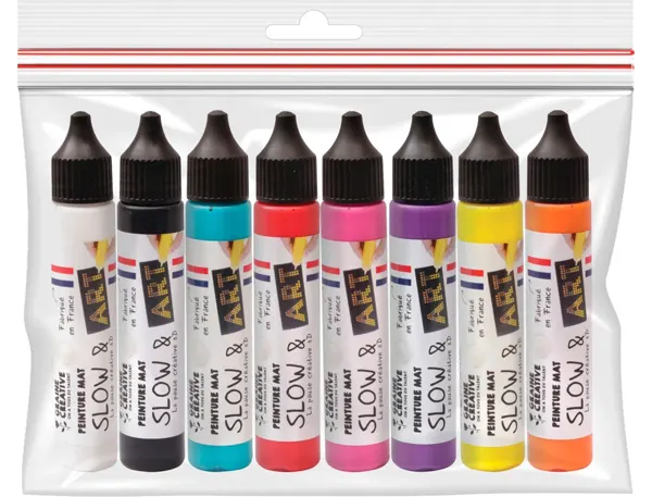Peinture graine creative slow & art mates coloris assortis  sachet 8 crayons — Non classé