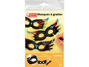 Masque a gratter graine creative + grattoirs sachet   12 unites — Non classé