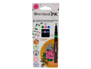 Feutre grim'tout ink tatouage temporaire pointe pinceau     extra fine coloris            complementaires assortis set —…