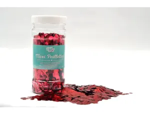 Paillettes oz international nid d'abeille pot 100g        coloris rouge — Non classé