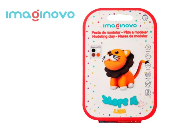 Pate a modeler imaginovo sechage a l'air set coloris assortis avec instructions lion — Non classé