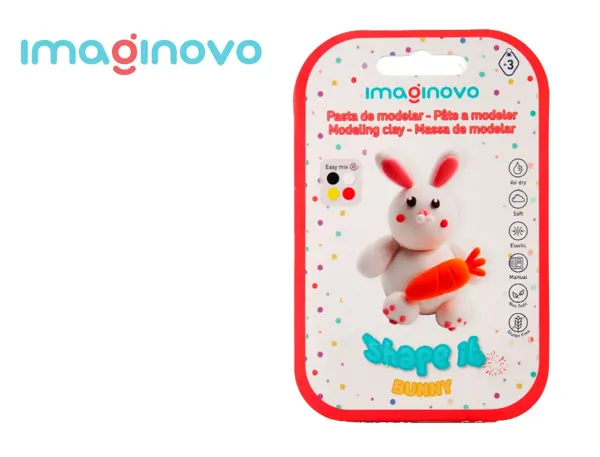 Pate a modeler imaginovo sechage a l'air set coloris   assortis avec instructions    lapin — Non classé