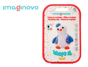 Pate a modeler imaginovo sechage a l'air set coloris   assortis avec instructions    pingouin — Non classé