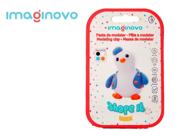 Pate a modeler imaginovo sechage a l'air set coloris   assortis avec instructions    pingouin — Non classé