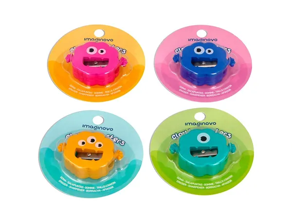 Gomme imaginovo erase it monstre avec taille crayon coloris assortis — Non classé