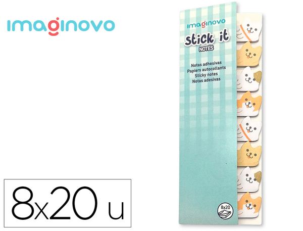 Bloc notes adhesives imaginovo marque pages chiot  120 feuilles  8x15x48 mm — Non classé