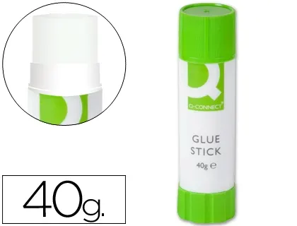 Colle blanche q-connect usage scolaire bureau tout type de papier bâton 40g — Non classé