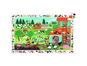 Puzzles carton d observation djeco la ferme 35 pieces et 1 poster modele — Non classé