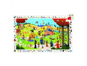 Puzzles carton d observation djeco les contes 2 en 1 54    pieces et 1 poster modele — Non classé