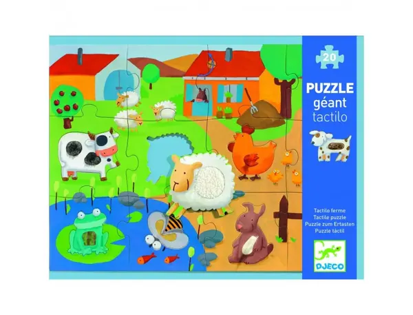Puzzles geants djeco tactiloferme grandes pieces   20 pieces — Non classé