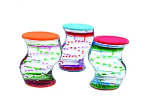 Sablier liquide davinci sablei sensoriel forme s 1    minute et 10 secondes coloris assortis — Non classé