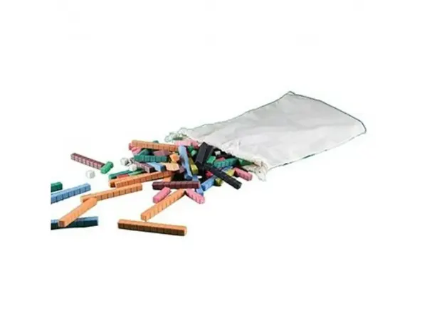 Reglettes wissner cuisenaire bois apprendre le calcul 126  pieces 10 modeles differnts   de 1 a 10 cm — Non classé