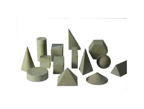 Solides et volumes wissner solides en bois differentes   formes lot de 14 solides — Non classé