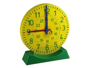 Horloge avec socle wissner grande horloge aiguilles des  heures et minutes             synchronisees 27 cm — Non classé