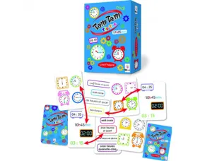 Apprentissage de l ehure et minutes ab ludis tam tam tic  tac 8 etapes 42 cartes 1 a 4  joueurs — Non classé