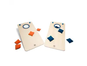 Jeux de kermesse bs toys planche a trou 21 points 2    planches bois et 8 sacs — Non classé