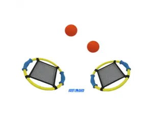 Jeux de raquette first loisirs raquettes trampoline  lot de 2 raquettes et 2       balles en mousse — Non classé