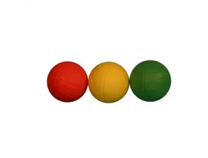 Balles d eveil firts loisirs balles en mousse haute        densiterebondissantes lot de  3 coloris assortis — Non classé