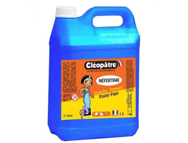Gouache liquide cleopatre nefertari coloris cyan le     flacon 2l — Non classé