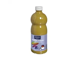 Gouache liquide colart redimix aspect veloute        miscible coloris ocre flacon  1l — Non classé