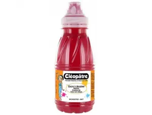 Encre a dessiner cleopatre diluable a l eau              multisupports flacon de 250   ml coloris carmin — Non classé