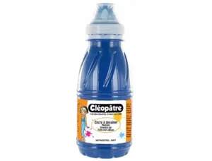 Encre a dessiner cleopatre diluable a l eau              multisupports flacon de 250   ml coloris bleu outremer — Non classé