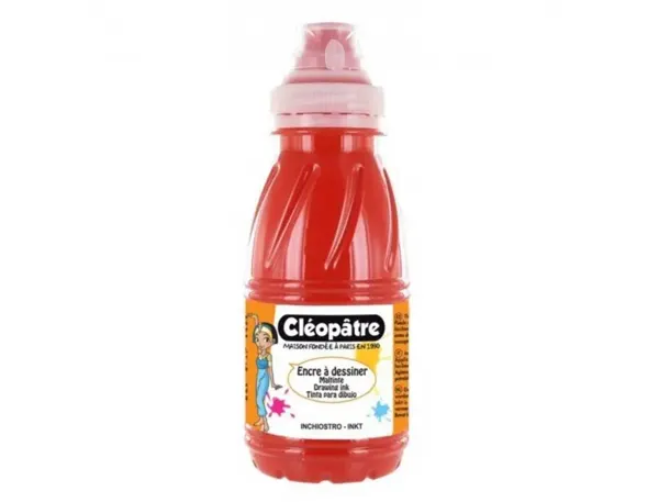 Encre a dessiner cleopatre multisupports diluable a l    eau flacon de 500 ml coloris  orange — Non classé