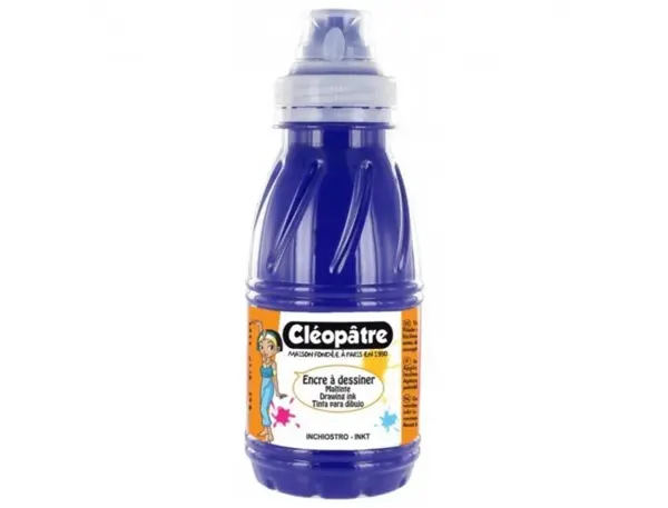 Encre a dessiner cleopatre multisupports diluable a l    eau flacon de 500 ml coloris  violet — Non classé