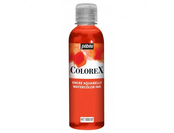 Encre a dessiner pebeo colorex flacon 250ml coloris  vermillon — Non classé