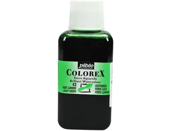 Encre a dessiner pebeo colorex flacon 250ml coloris  vert lumiere — Non classé