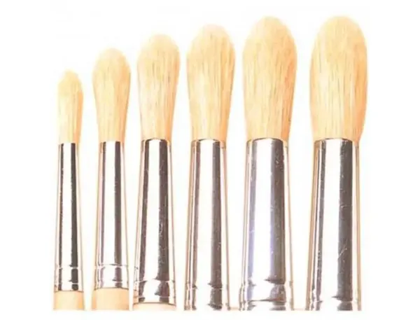 Brosse ronde o'color poils soie blanche n 10 utilisation scolaire lot 10 unites — Non classé
