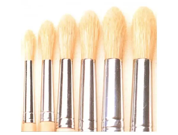 Brosse ronde o'color poils soie blanche n 12 utilisation scolaire lot 10 unites — Non classé