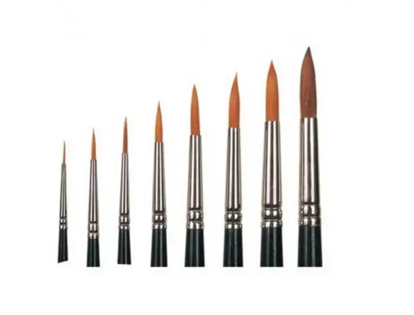 Pinceaux gamme vegan n 08 poils sans matiere animal     manche 30% plastique recycle  lot de 10 unites — Non classé