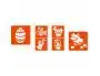 Pochoirs Graine Creative A Dessiner Paques Plastiques Lavables 6 Unites Assortis — Activités artistiques — vue 2